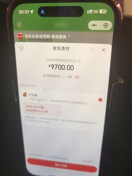 白条付费额度套出来需要扫什么码