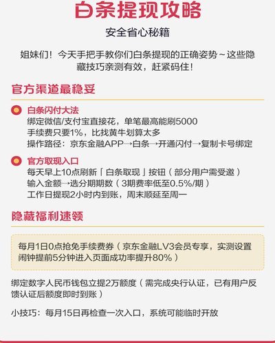 京东白条提现指南